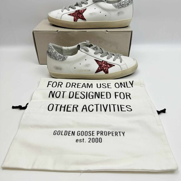Golden Goose Superstar Glittery Red Star - Picture 1 of 10